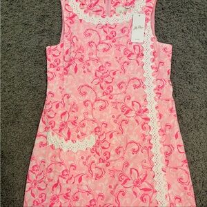 Lilly Pulitzer Pink and White Floral Dress
